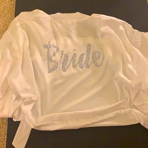 Bride Victoria’s Secret sequin silk robe